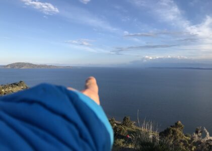 Direction Llachon au bord du lac Titicaca